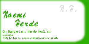 noemi herde business card